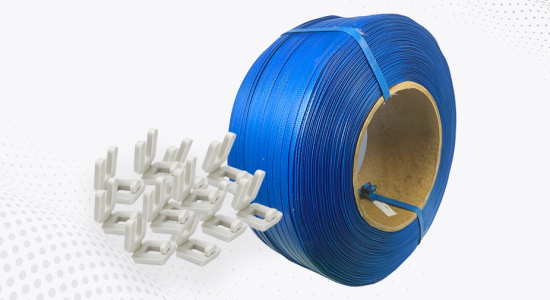 Zuncho y grapas plásticas